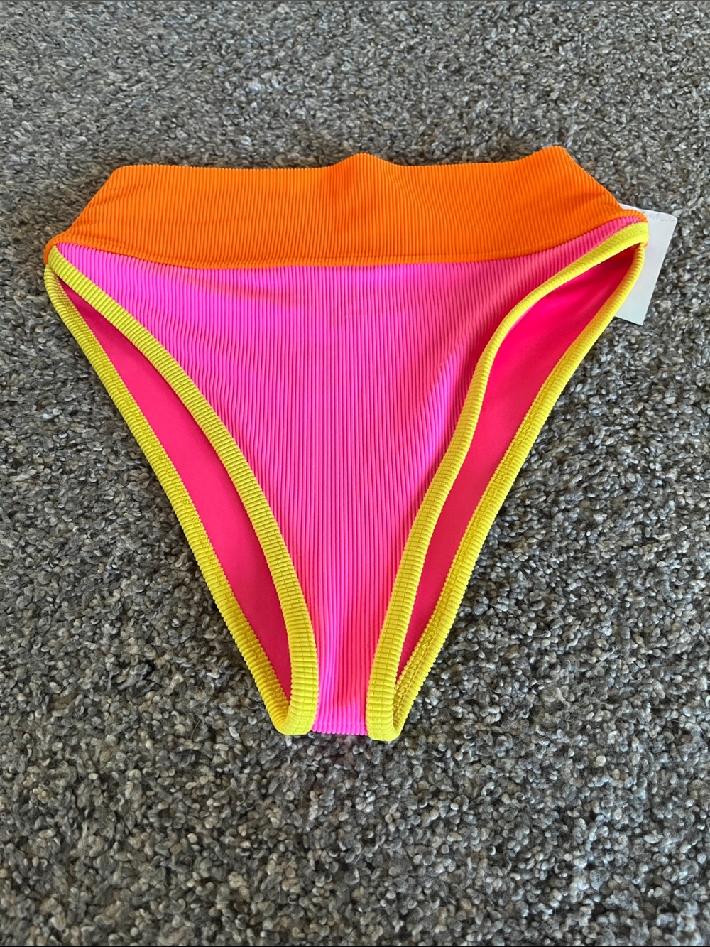 NWT Beach Riot Emmy Bikini Bottom Neon Colorblock size small